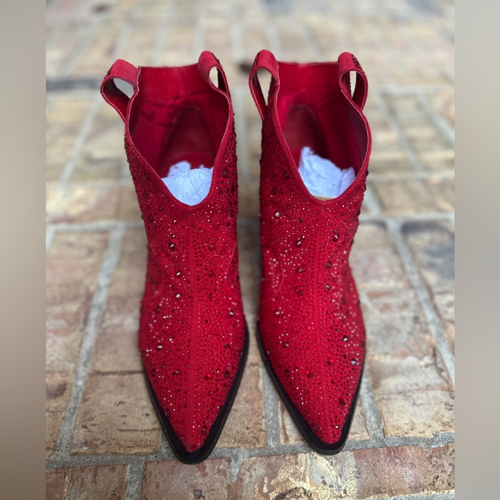 Jessica Simpson Red Bootie Boot 10M
